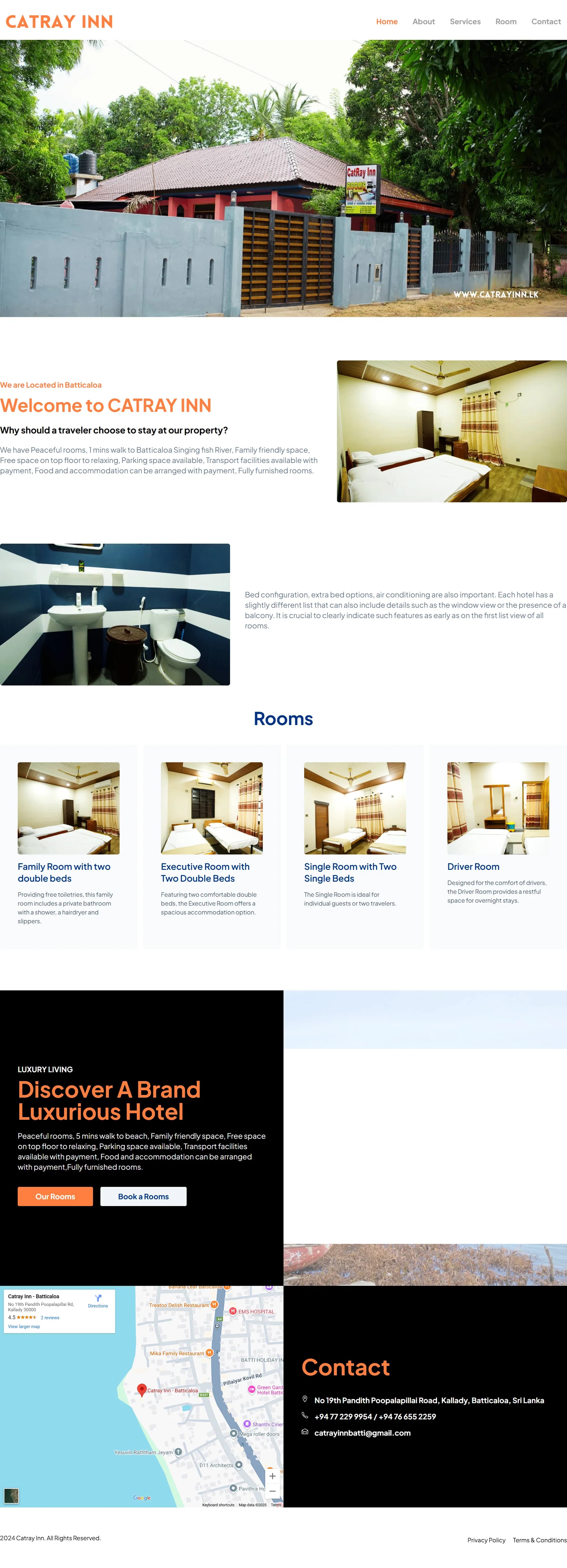 Catray Inn App Dev - Main Screenshot