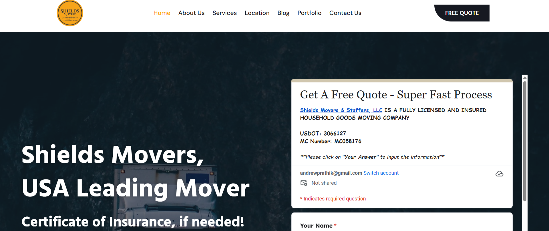 Shields Movers