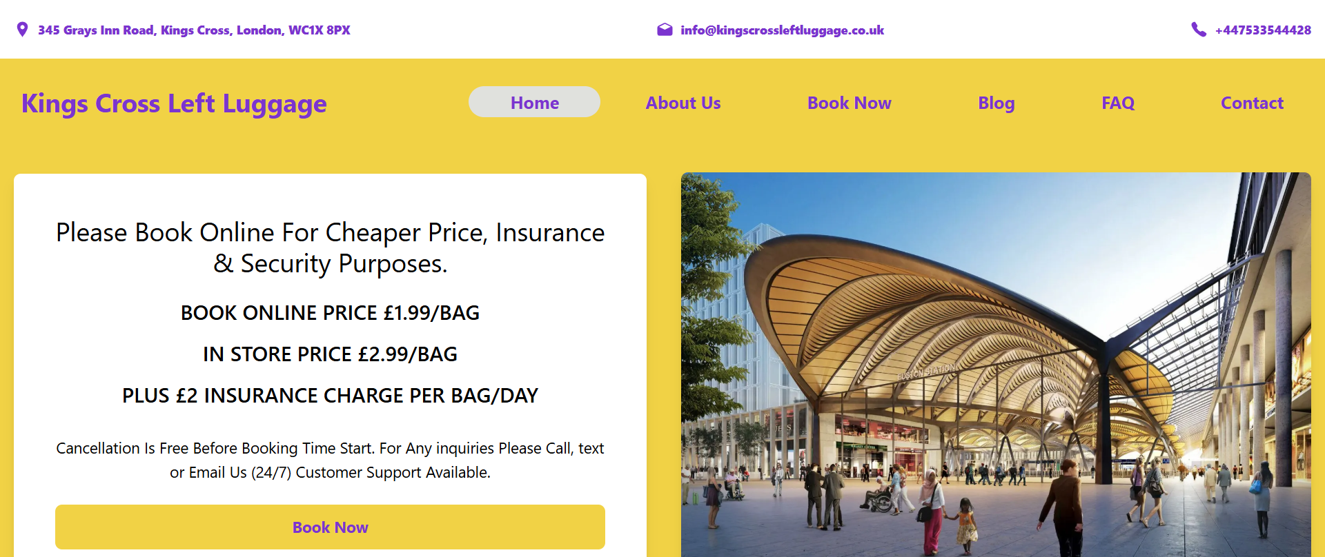 Kings Cross Left Luggage UK