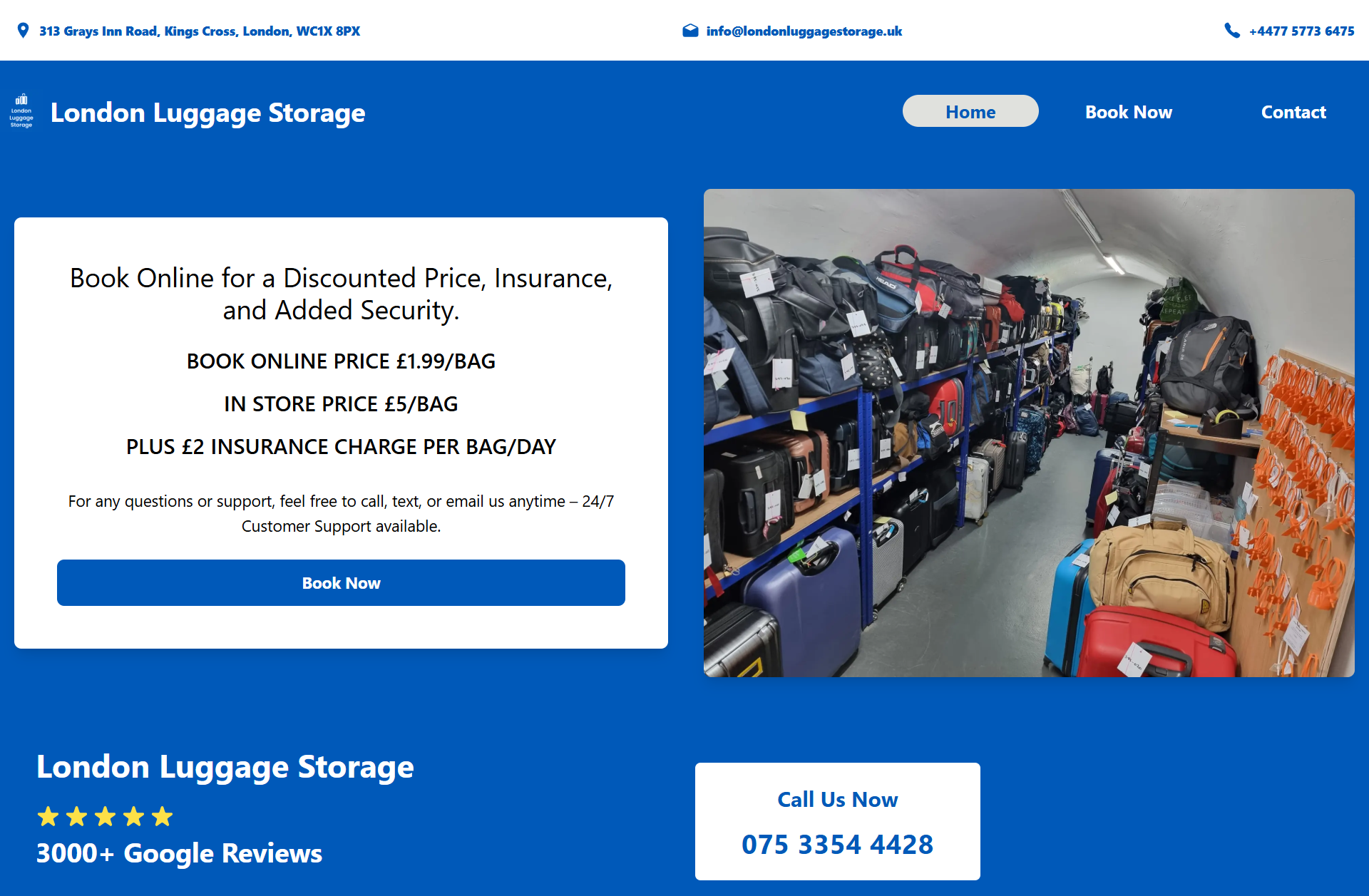 London Luggage Storage UK