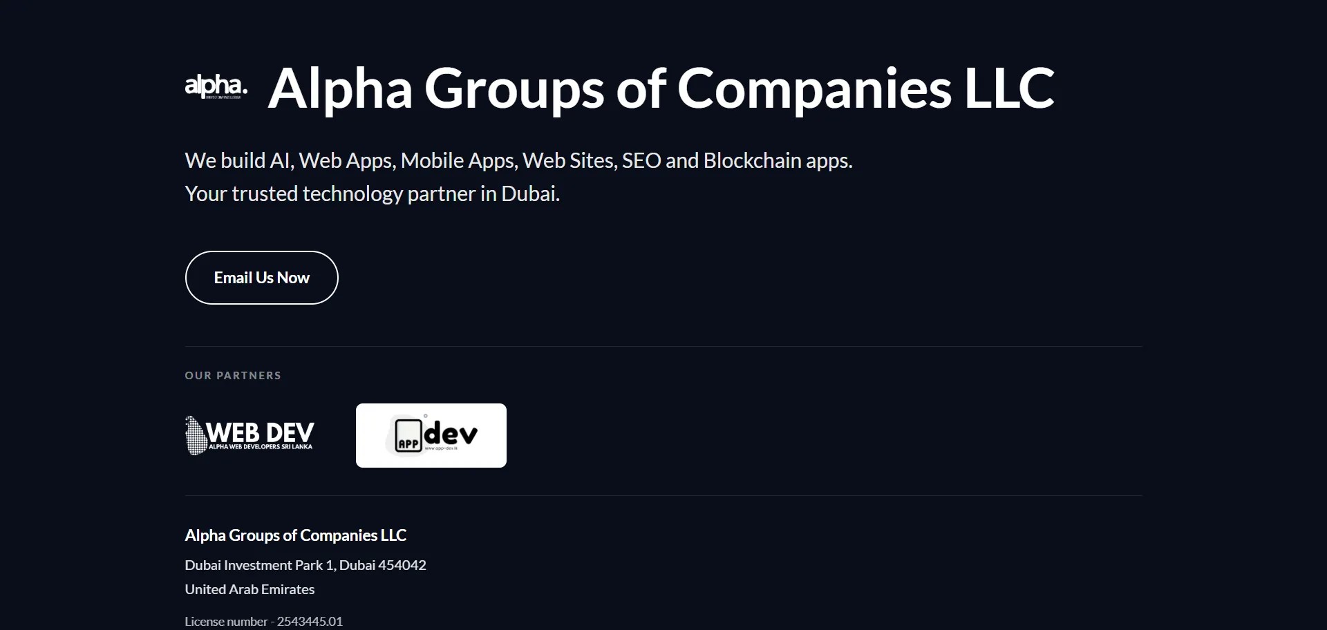 Alpha Groups of Companies